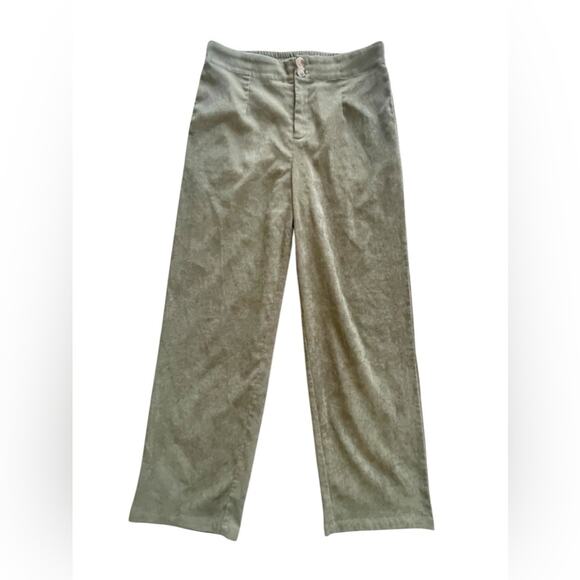 Princess Polly Corduroy Double Button High Rise Straight Leg Pants Size 10 - Picture 1 of 9